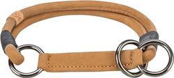 TRIXIE Collare per cani BE NORDIC in pelle XL marrone – comodo collare per cani molto grandi con limitatore di trazione – robusto ed elegante – 17161
