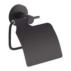 Gedy Portarrollo con Tapa Felce Plus Negro Mate