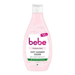 bebe Creme de duche suave (250 ml), gel de banho cremoso para pele seca, creme de duche com aroma suave, hidrata de longa duração, 1 unidade