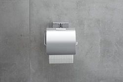 Duravit Cisterna Karree 0099551000 Soporte para Rollos de Papel portarrollos de Papel higiénico Cromado