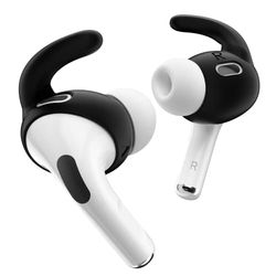 KeyBudz EarBuddyz, oorhaakjes voor Apple AirPods Pro 2, oorhaakjes, antislip, zwart