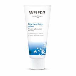 WELEDA - Pâte dentifrice saline - Réduit la plaque dentaire - Nettoie en douceur et procure une agréable sensation de fraîcheur - NATRUE - 75 ml