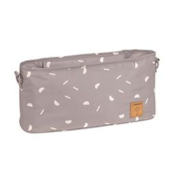 LÄSSIG Organizador para cochecito de bebé Bolsa para cochecito de bebé incl. accesorio para cochecito/Buggy Organizer Blocks taupe