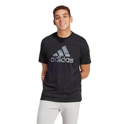 adidas Camo Badge of Sport Graphic Tee Maglietta, Black, L Men's