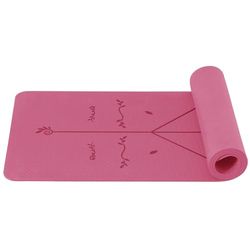 Good Nite Yogamat, gymnastiekmat, TPE, 6 mm, antislip, sportmat, fitnessmat, trainingsmat, pilates, mat, huidvriendelijk, ftalaatvrij, 183 x 61 cm, yoga, pilates, homegym workout