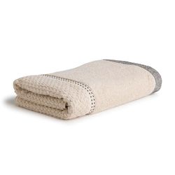 Möve New Heritage Pearls and Stitches Serviette de Toilette 100% Coton Angora 50 x 100 cm