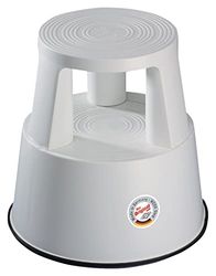 Wedo Caulfield Plastci Kick-Stool, Grey, 43 cm x 29 cm x44 cm