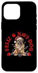 Feliz Navi-Dog with Festive Boxer Case for iPhone 16 Pro Max