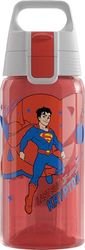 SIGG - Gourde pour enfant Viva One Disney Superman - Convient pour les boissons gazeuses - Anti-fuite - Passe au lave-vaisselle - Sans BPA - Pour le sport et l'école - Rouge - 0,5 l