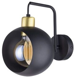 Adviti JALA 1P Applique da Parete Interno E27 max.15W Nero (lampadina non inclusa)