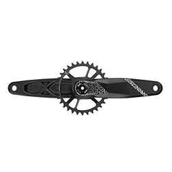 Sram Truvativ Kurbelgarnitur Descendant Eagle, 6k Alum, DM, Schwarz ohne Dub Innenlager, 00.6118.532.000, Manovella. Unisex Adulto, Nero, 175mm, 32T, Boost Variante