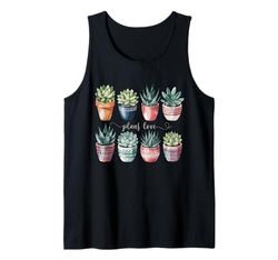 Pianta Amore Succulente Cactus Arte Estetica Canotta