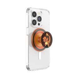 PopSockets: PopGrip Round per Magsafe - Anello Adattatore per MagSafe Incluso - Supporto e Impugnatura per Telefoni Cellulari e Custodia con un Top Intercambiabile - Pokémon - Charmander Flame