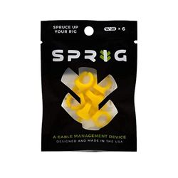 Sprig - guía para Cables 1/4"-20, Pack de 6, Amarillo