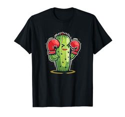 Traje de cactus de aspecto divertido con guantes de boxeo Camiseta