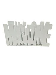 King Home - Revistero (34 x 8,5 x 18 cm), color blanco
