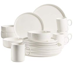 Mäser Finaro Service de table en porcelaine Blanc