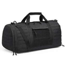 VEVOR Borsa da Viaggio Grande per Attrezzatura Sportiva 45L con Design Molle e Scomparto per Scarpe, Borsa Viaggio Borsa per Attrezzatura, Zaino per Sport Viaggi Campeggio Fitness