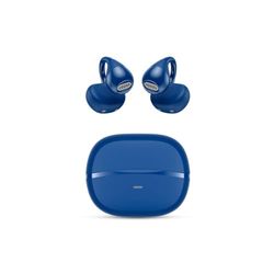 SPC Boost Clip – Trådlösa hörlurar med öppen örat med klämma | ENC för tydliga samtal | 26 timmars batteritid | Bluetooth och Google Fast Pair | IPX5 | Touchkontroll och röstassistent - Ljusblå