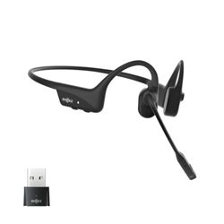 Shokz OpenComm Draadloze Hoofdtelefoon Handheld Oproepen/Muziek USB Type-A Bluetooth Zwart