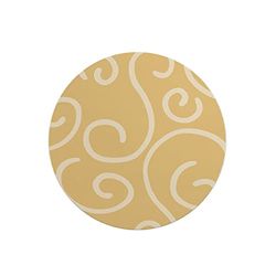 Questo Casa, Round Digital Printed Mouse Pad, Non-Slip Base, for Office and Home, Diameter:22cm