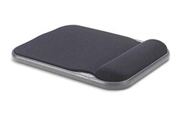 Kensington Height Adjustable Ergonomic Gel Mouse Mat with Wrist Support - Compatible with Laser and Optical Mice - 200 x 280 x 37 mm - Black (57711)