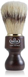 Omega 26 - Pennello da Barba in Pura Setola, Marrone Scuro