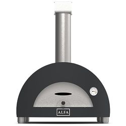 Alfa Forni Houtskoolbarbecues merk modern model 1 Pizza Legna Ardesia Grey