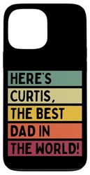Ecco Curtis Il miglior papà del mondo Festa del papà Retro Custodia per iPhone 13 Pro Max