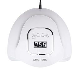 GRUNDIG Essiccatore unghie – 230 V – 45 LED – Asciugatore unghie gel – Display digitale – 4 posizioni bianco