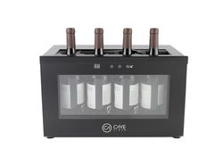 Cavevinum Espositore da bar CV-7D per vini rossi, acciaio inossidabile, nero 556x330x261 mm