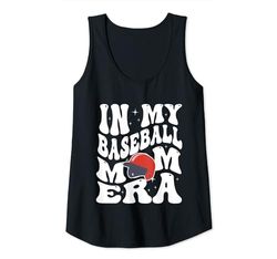 Donna In My Baseball Mom Era Mama Mothers Day Figlio Famiglia Citazione Canotta