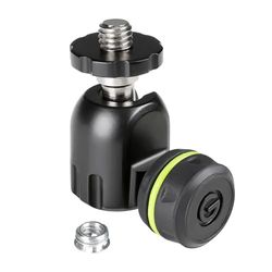 Gravity Lutt mikrofonadapter med kulled, GMSQT1B, svart