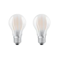 Osram ST CLAS A Lampade LED E27, 8 W, Bianco Neutro, Equivalente a 75W, 2 unità