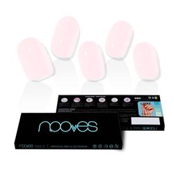 NOOVES NAILS Láminas de Uñas de Gel Precurado Premium - Pale Rose - Rosa | Tiras De Uñas De Gel semicurado| Pegatinas Uñas Semipermanente en Gel| Gel Nail stickers| Uñas de gel Pegatinas