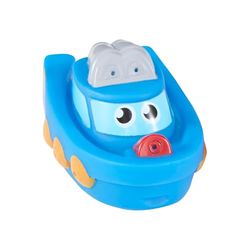 Idena 40331 - Bote Salvavidas con Agujeros para salpicar, Barco de Juguete Flotante, Juguete para la bañera para niños a Partir de 18 Meses, Surtido en Rojo y Azul, la bañera, la Piscina y el arenero
