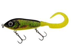Abu Garcia Svartzonker McMy Tail Jerkbait - Helder High-Impact ABS, Milieuvriendelijk Verzwaard, Realistisch 3D Effect, Ontworpen in Zweden voor Zoetwater & Zoutwater Vissen, Echte Hot Pike 17 cm