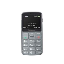 Panasonic Teléfono Móvil de Fácil Uso KX-TU160EXG - Botón SOS, Teclas Grandes retroiluminadas, Compatibilidad Audífonos, Larga Duración, Bluetooth (Gris)
