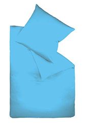 Fleuresse Colours, Set di Biancheria da Letto, in Satin, Satin, Blu Mare, 39.2 x 28.2 x 4.6 cm