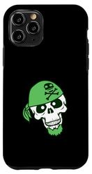Chapeau de Pirate Squelette Halloween Foulard drôle Bande dessinée Coque pour iPhone 11 Pro
