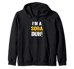 Sono una soda duh! Semplice costume di Halloween senza Felpa con Cappuccio