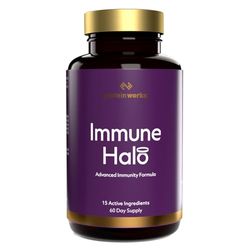 THE PROTEIN WORKS - Immune Halo | Protection de l'immunité à tous les niveaux | Réserve pour deux mois | Convient aux végans