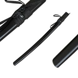 DEPICE Bokken Saya voor smalle houten bokken - hard kunststof, zwart, met band, geschikt voor onze bokken rode eik, witte eiken en kersenhout, Iaido Aikido