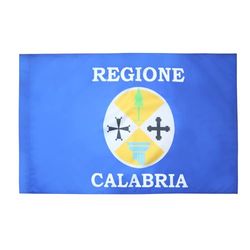 AZ FLAG - Drapeau Calabre - 150x90 cm - Drapeau Calabrais - Calabria - Italie 100% Polyester Avec Fourreau et cordelette - Pavillon 110 g