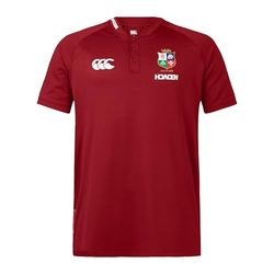 Canterbury Leones británicos e irlandeses Poly Camisa, Dalia roja, 3XL para Hombre