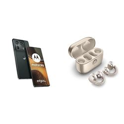Motorola Edge50 Ultra Forest Grey with CO2 Offset and Moto buds loop w/crystals by Swarovski
