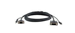 KRAMER Câble DVI-I (M) à 15 Broches HD (M) avec câble Audio Externe 3,5 mm (C-MDMA/MGMA-6) Electronics 1.8M, DVI-I/3.5MM - VGA/3.5MM, DVI-I/3.5MM, VGA/3.5MM, VGA/3.5MM, 1.8M, Noir