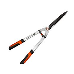 Heggenschaar - model J503-22 cm teflon gecoat gegolfd lemmet - handvat van antislip dubbel materiaal - lengte 65 cm - met rubberen doppen voor maximale hantering - Altuna
