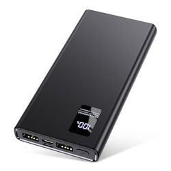 Power Bank 12000 mAh, powerbank klein maar sterk (USB C-uitgang & input) 3A externe mobiele telefoon batterijen met snellaadfunctie, powerbank grote capaciteit compatibel met iPhone 14 13 12 Samsung