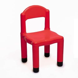 Italveneta Didattica 10014 – Chaise en Plastique Rouge avec Bouchon pour Pieds de 5 cm